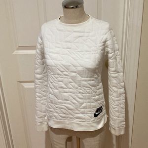 Nike White Sweatshirt Kids Size M